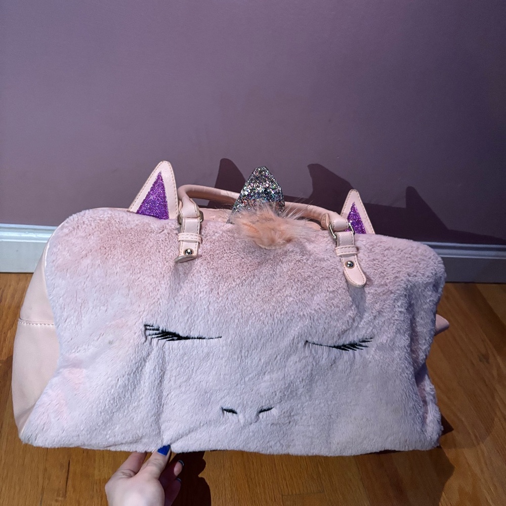 Baby Pink Unicorn Luggage Bag